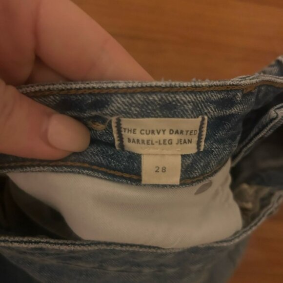 Madewell The Curvy Darted Barrel-Leg Jean size 28 - Picture 9 of 10